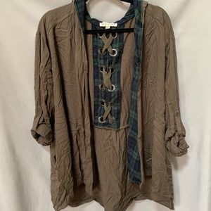 By Together Lace-up Jacket